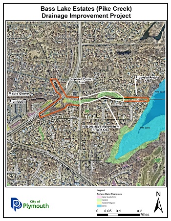 Bass Lake Estates Pike Creek location map thumbnail