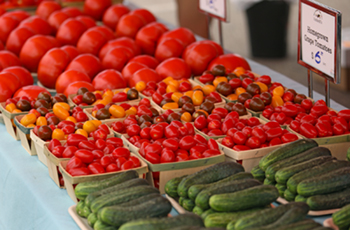 Photo of produce at the Plymouth Farmers Market