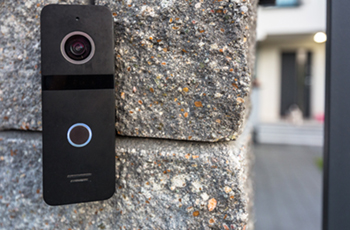 Photo of a home doorbell camera