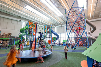 Photo of the indoor playground at the Plymouth Community Center