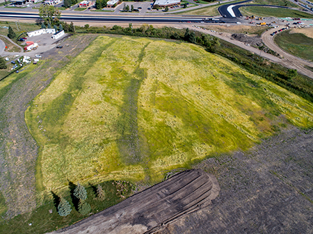 Aerial photo of the former Four Seasons Mall site