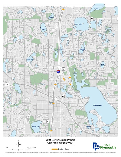 2024 Sewer Lining Map