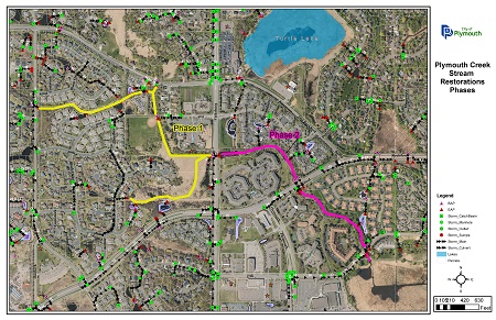 lPlymouth Creek Stream phases map