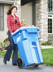 New recycling cart