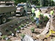 Street reconstruction rain garden