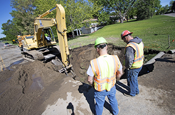 Water main break