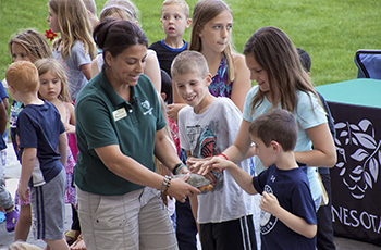 Naturalist visit in Plymouth featuring the Minnesota Zoomobile