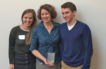 Plymouth Volunteer Coordinator Jackie Maas wins the Mary Wiser Award for Leadership in the Field of Volunteer Resources by the Minnesota Association for Volunteer Administration