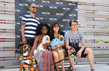 Photo booth at Bark in the Park event in Plymouth