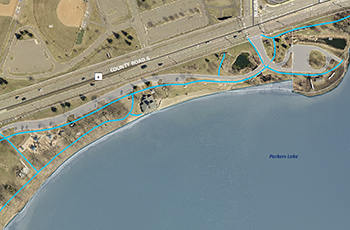 Parkers Lake Park map