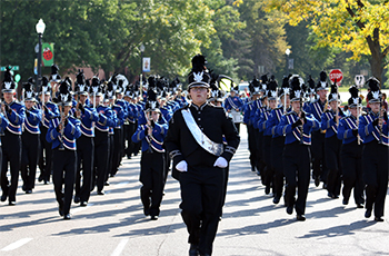 Armstrong High School marching band at Plymouth on Parade