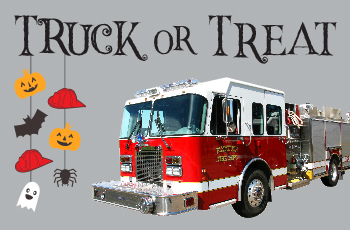 Truck or Treat Halloween event at Plymouth fire stations