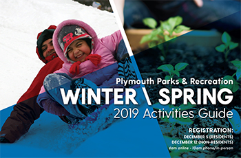 Winter/spring 2019 Parks & Recreation Activities Guide cover