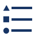 Symbols and lines for trails icon