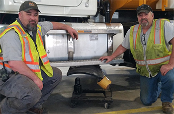 City of Plymouth employees take home first place award for safer snow plow blade removal invention