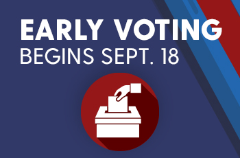 Early Voting begins Sept. 18 graphic