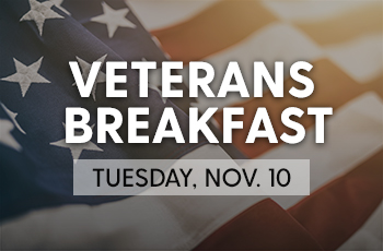 Veterans Breakfast - Tuesday, Nov. 10