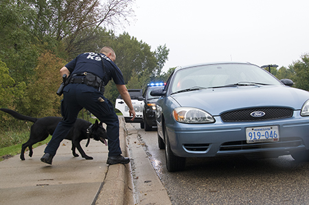 Steve Larson and K9 Knight