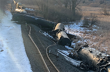 Canadian Pacific Train Derailment in Plymouth